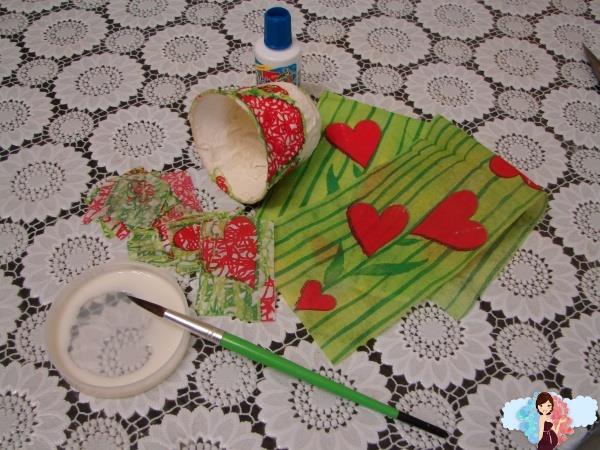 Новогодний колокольчик. Декупаж