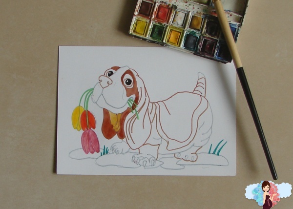 Как сделать открытку своими руками для мамы на 8 марта (с любовью).  Рисуем вместе с ребенком.