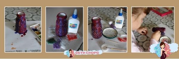 Вазочка из соленого теста. Чудесный подарок для мамы