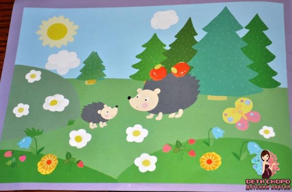 Развивающая игра для развития памяти, внимания, мышления. Ежик задание